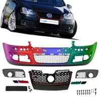 Lackiert StoßStange Vorne Passt FüR VW Golf 5 V Auf GTI Sport +ZubehöR Grill+Abe