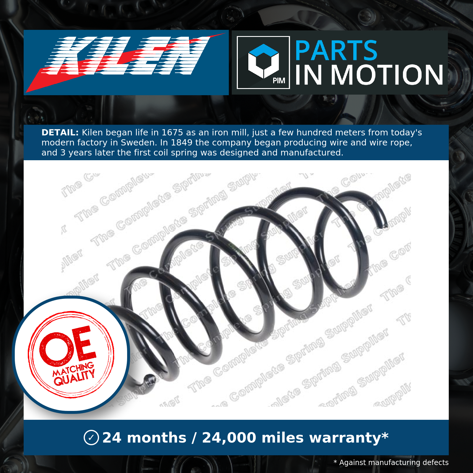 Suspension spring Front Axle Coil Spring 4063557 LESJÖFORS for OPEL - Image 3