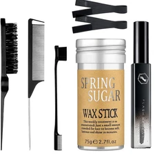 7 Pcs Hair Wax and Edge Control Set for Women - Flyaway Styling Products