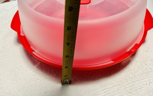 Pyrex CorningWare Pie Keeper Carrying Case Design Red for 9 inch pie w/pie pan - Picture 18 of 21