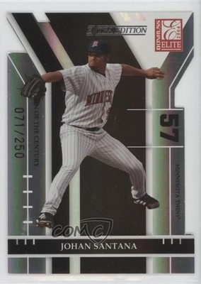 2004 Donruss Elite Extra Edition Turn of the Century /250 Johan Santana #36 oh4