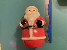Vintage Hard Plastic Santa Claus Decoration