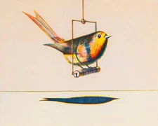 Wayne Thiebaud: Bird on a Swing 22x30 Archival Quality Fine Art Print