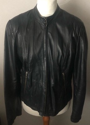 NEXT - ECHT LEDER Jacke schwarz Größe 16/18