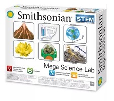 Smithsonian Mega Science Lab 6-in-1 STEM Kit - Crystals Volcano Dino Dig NEW