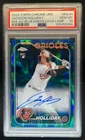 2024 Topps Chrome Jackson Holliday Auto Lava Lamp RC Blue/Green #124/125 PSA 10
