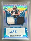 Tetairoa McMillan 2025 Panini Phoenix Silver Prizm Dual Rookie Patch Auto /149