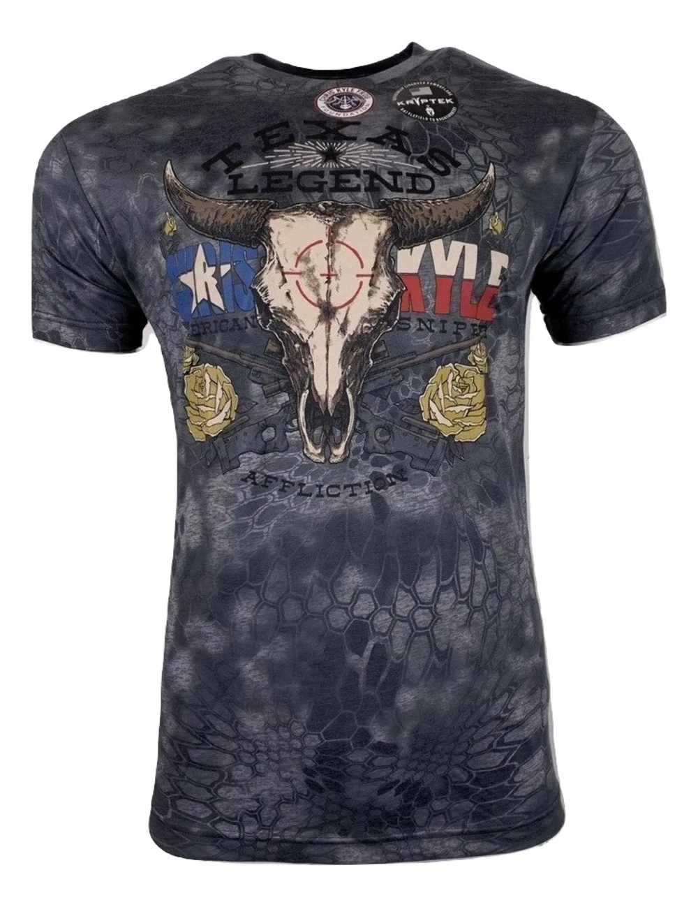 AFFLICTION Men's T-Shirt CK BULLHEADED TEE Black Label Biker
Opens in a new window or tab
