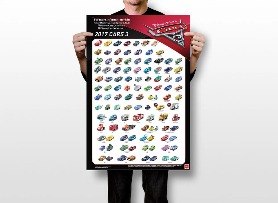 Cars Lightning Mcqueen dibujos animados película arte de pared decoración del hogar - PÓSTER 20x30 Foto 2 de 4