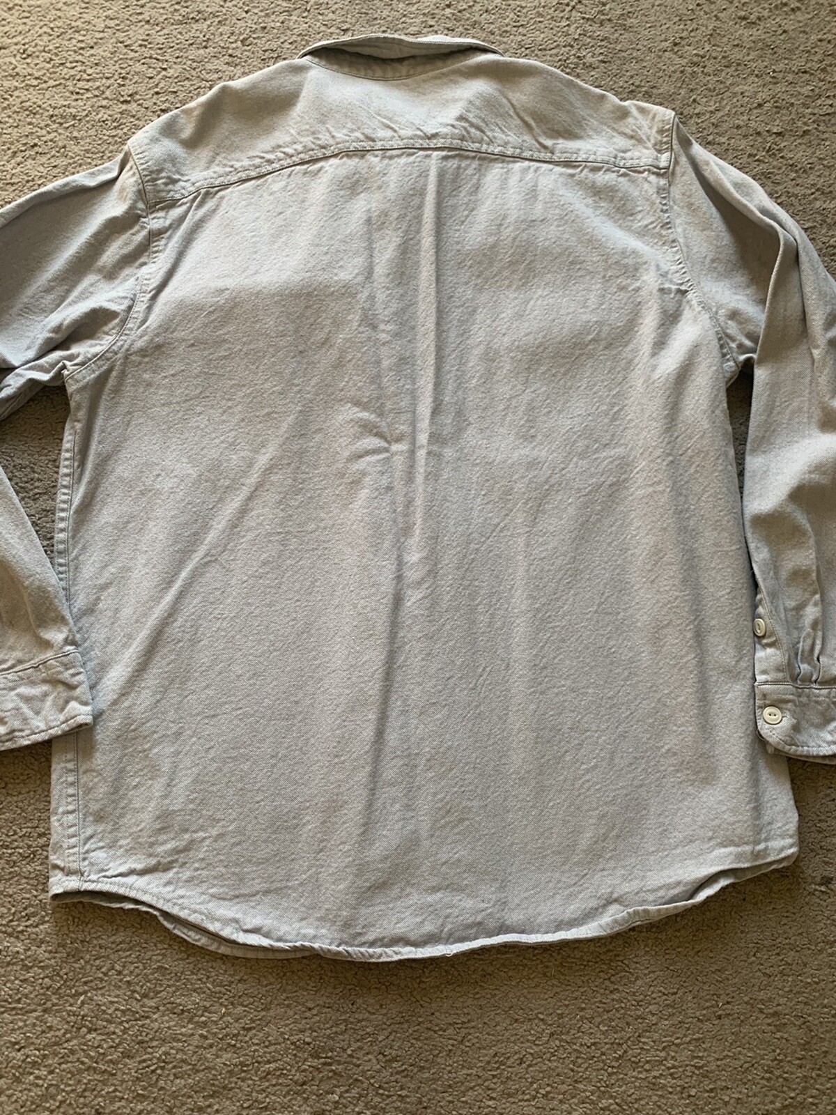 Basic Editions Men’s X-Large Denim Button Down lo… - image 7