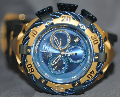 Invicta Men's Bolt Reserve Chronograph Blue Dial Black Rubber Watch 21368 - Picture 5 of 5