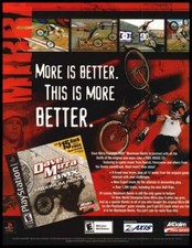 Dave Mirra Freestyle BMX 2001 Playstation-print ad/mini-poster Game room d cor
