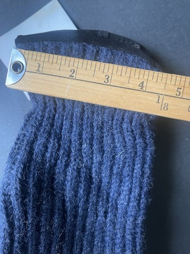 Thinsulate Womens Gloves One Size Thermal Insulation 3M Blue/Black Knit - Picture 2 of 5