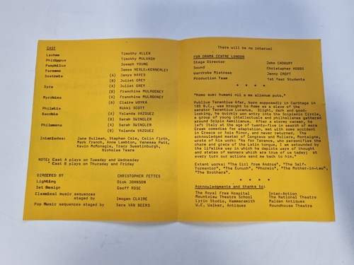 Drama Centre London The Mother-in-Law - Timothy Allen Janys Hayes Juliet Grey - Imagen 2 de 6