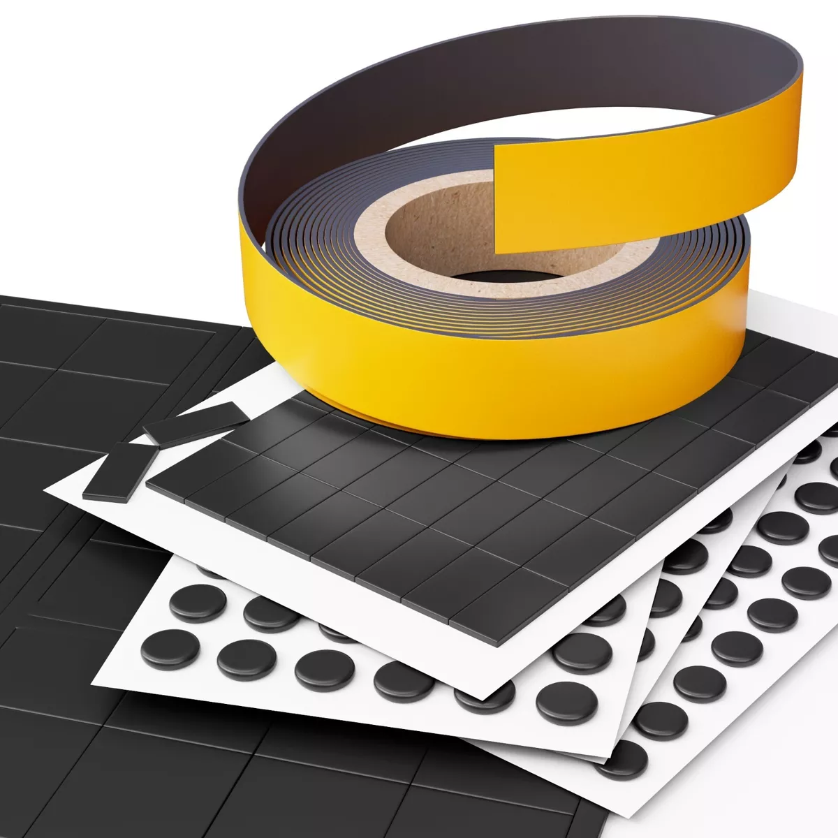 Self Adhesive Magnets for Crafts Magnetic Strips Sticky Small
