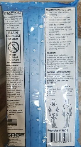 Paños de limpieza de baño Sage Essential paquete de 8 in paños de cuerpo completo - Imagen 2 de 3