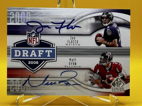 2009 Upper Deck SP Signature Edition Draft Years #/50 JOE FLACCO MATT RYAN Auto