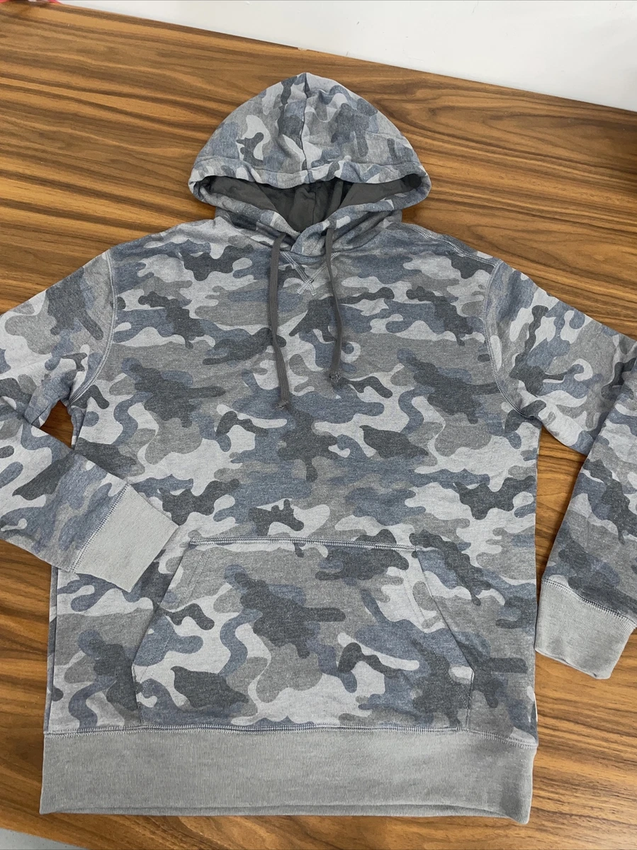 Express Grey Camouflage Hoodie Mens Small
