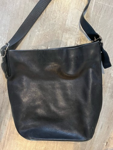 Coach Bucket XL Legacy Tote 9151 Vintage Schwarz Leder Schultertasche Boho - Bild 7 von 12