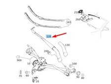 MERCEDES-BENZ GLK X204 WISCHERARM VORNE RECHTS LHD A2048200844 NEU ORIGINAL