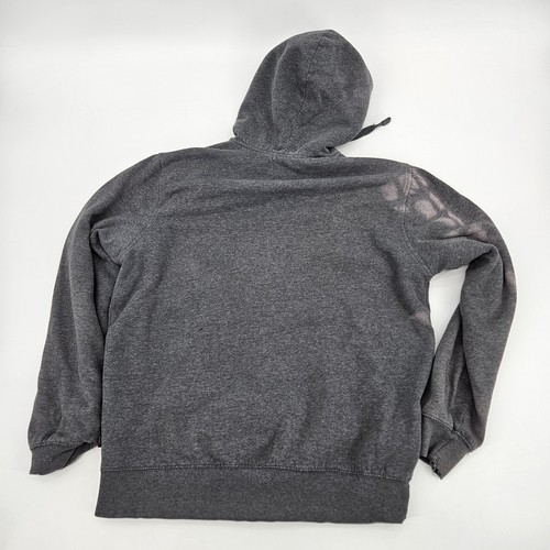Y2K O'NEILL Sherpa Lined Hoodie Jacket Gray Full Zip Surf Skate Gray Sweatshirt - Picture 4 of 21