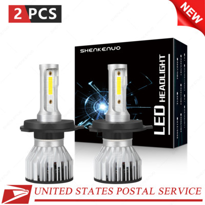 2-Sides H4 9003 LED Headlight Bulbs Car & Truck Hi&Low Dual Beam Kit 6000K White