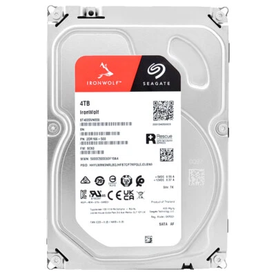 Seagate Ironwolf Rescue 4Tb ST4000VN008 64Mb Cachette 5900Rpm SATA III 3,5 "