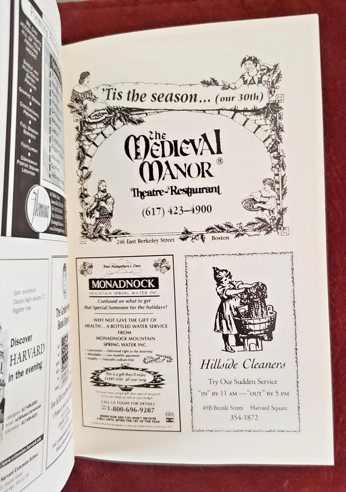 SANDERS THEATER HARVARD UNIVERSITY2002 CHRISTMAS REVELS WINTER