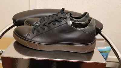 Ecco Tray Street Herren Freizeitschuhe In Schwarz Größe UK 9-9,5