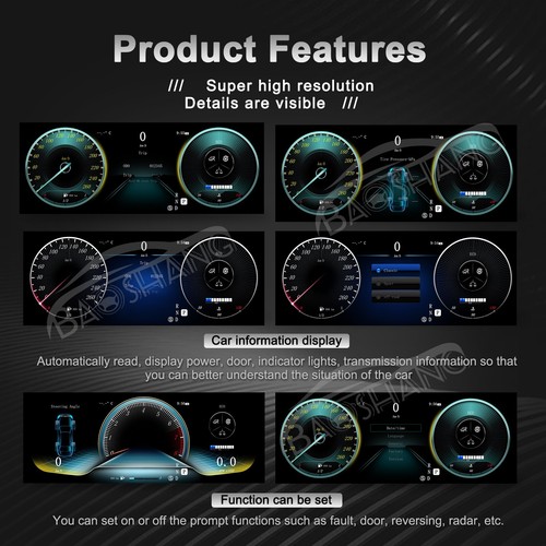 Car LCD Digital Cluster Instrument For Mercedes Benz E-Class W212 2010-2015 - Picture 4 of 6
