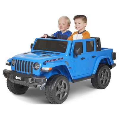 KIDS ELECTRIC JEEP RIDE ON TOY 2-Seater Ages 3-8 Pink/Gray/Blue Available