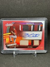 2021 Panini Absolute Zac Gallen Tools of the Trade Quad Relic 4Color Auto SSP /5