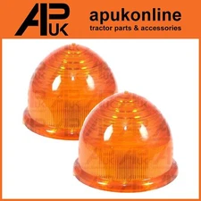 Amber Dome Indicator Light Lamp Lens for Morris Morgan Mini Cobra Triumph MG