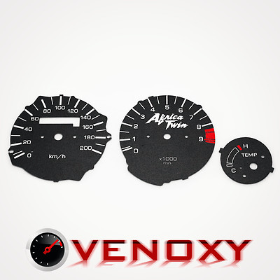 Honda XRV 750 Africa Twin 1992-2003 TRIP Tachoscheiben Tacho SCHWARZ