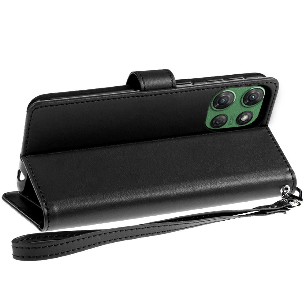 Custodia Portafoglio Con Vetro Temperato Per Motorola Moto G 5G 2025 (XT2513V) – Multicolore