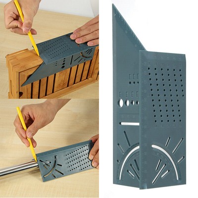 UK Woodworking Ruler 3D Mitre Angle Measuring Gauge Square UK Woodworking Ruler 3D Mitre Angle Measuring Gauge Square