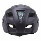 Fahrradhelm Radhelm Gr. M / L mit Beleuchtung verstellbar, Mattschwarz-Silber