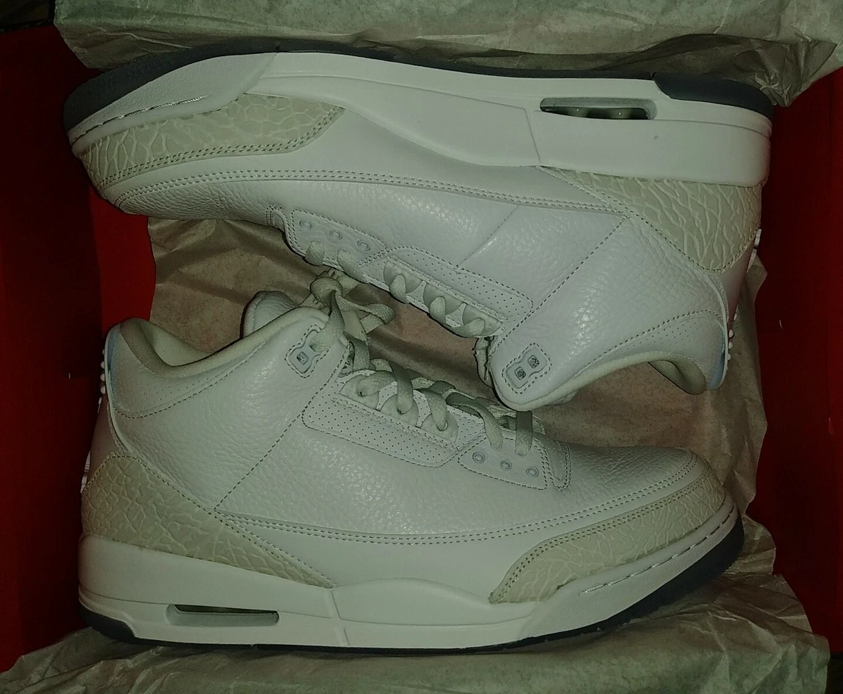 Nike air jordan 3 retro pure white sale