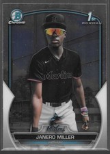 2023 Bowman Chrome Janero Miller  1st Bowman Prospect #BCP-184 Marlins