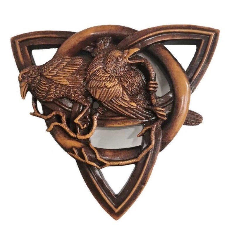 Wall Mounted Resin Bird Statue Ornament for Creative Mini Animal Figurine