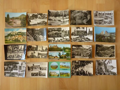 AK 20 x Old Postcard Thuringia Suhl Oberhof Leutenberg Kahla Saalfeld ...