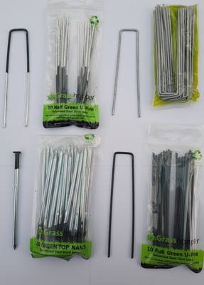 METALL BODEN GARTEN UNKRAUTBARRIERE MEMBRAN PINS STOFFSTIFTE HEFTKLAMMERN NÄGEL U PINS