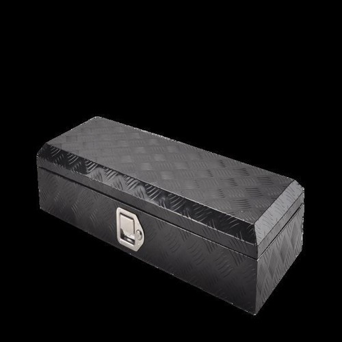 Aluminum Tool Box Black,34.5"*12.75"*6.4",five stripes,single lock,single spring - Picture 2 of 5