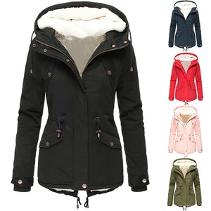 Women-039-s-Warm-Fur-Lined-Jacket-Parka-Ladies-Winter-Hooded-Coat-Outwear-Overcoat