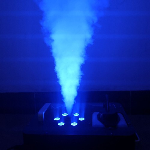 Máquina de niebla de humo géiser DJ de 6 LED Pyro Stage vertical nebulizador DMX RGB - Imagen 20 de 22
