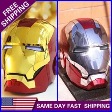 US Stock AUTOKING Iron Man MK5 1:1 Helmet Wearable Voice-controlled Cosplay Prop