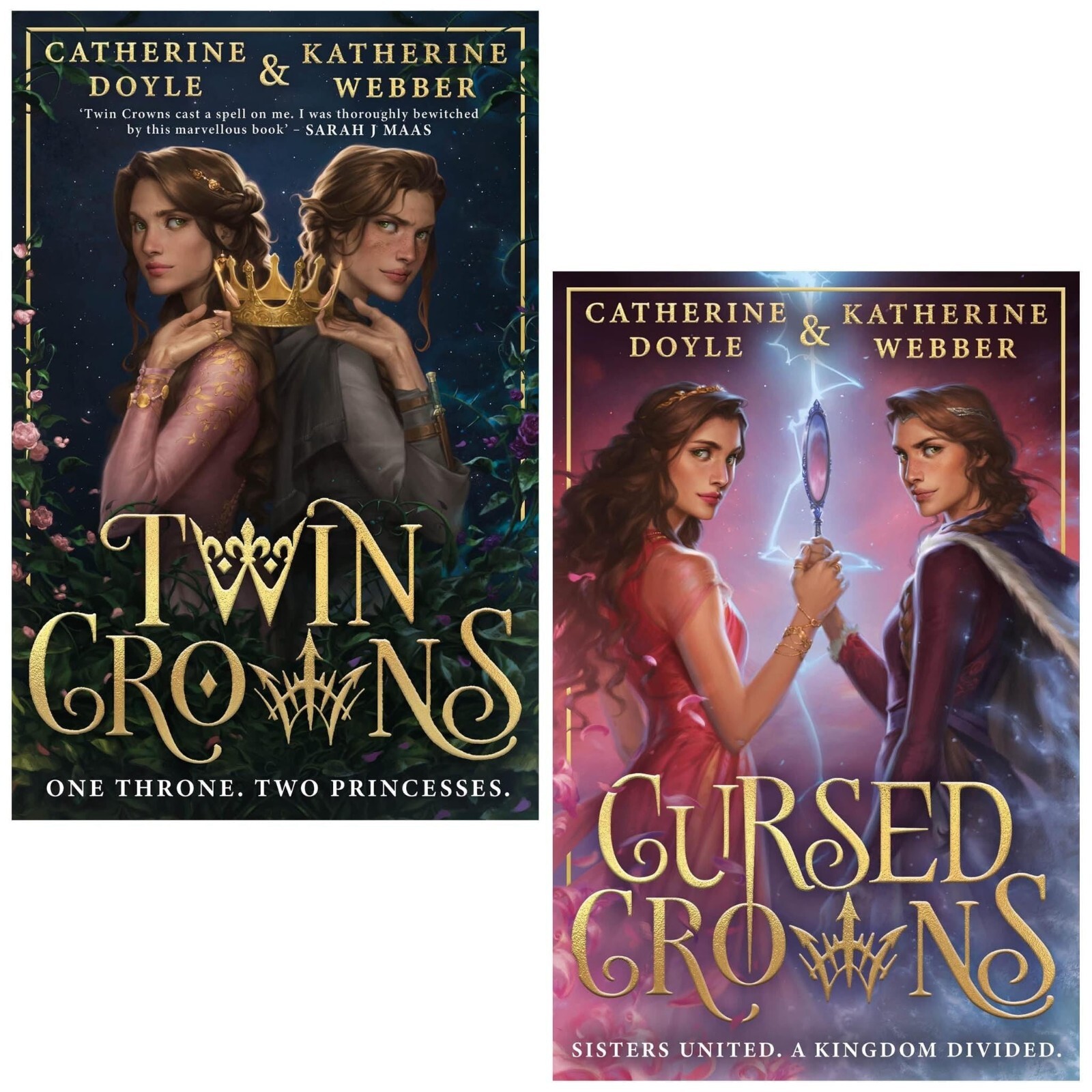 Twin Crowns Series 2 Books Collection Set By Katherine Webber and Catherine Doyl