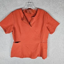Figs Technical Collection Scrubs Top Womens Large Side Pockets 2034