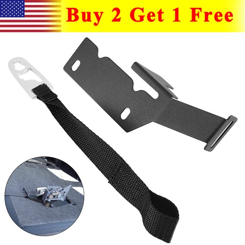 For 2009-2022 Ford F150 F250 F350 Rear Seat Quick Latch Release Kit Black Strap - Picture 1 of 8