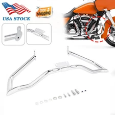 Chrome Chopped Engine Guard Crash Bar For Harley Touring Models 2014-UP US Stock